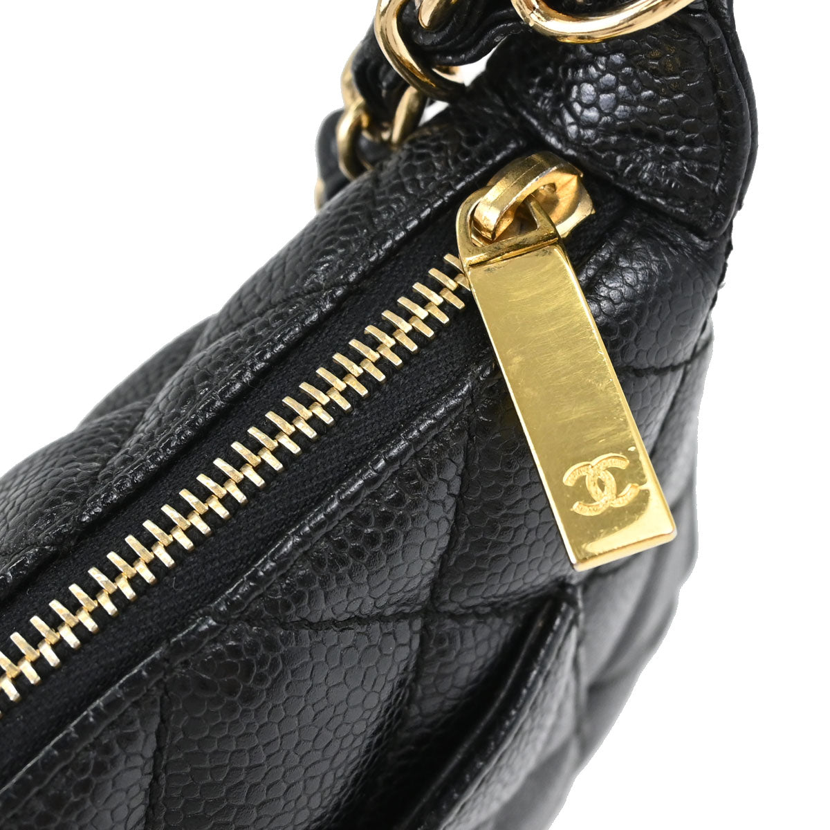 Chanel Black Caviar Skin Handbag