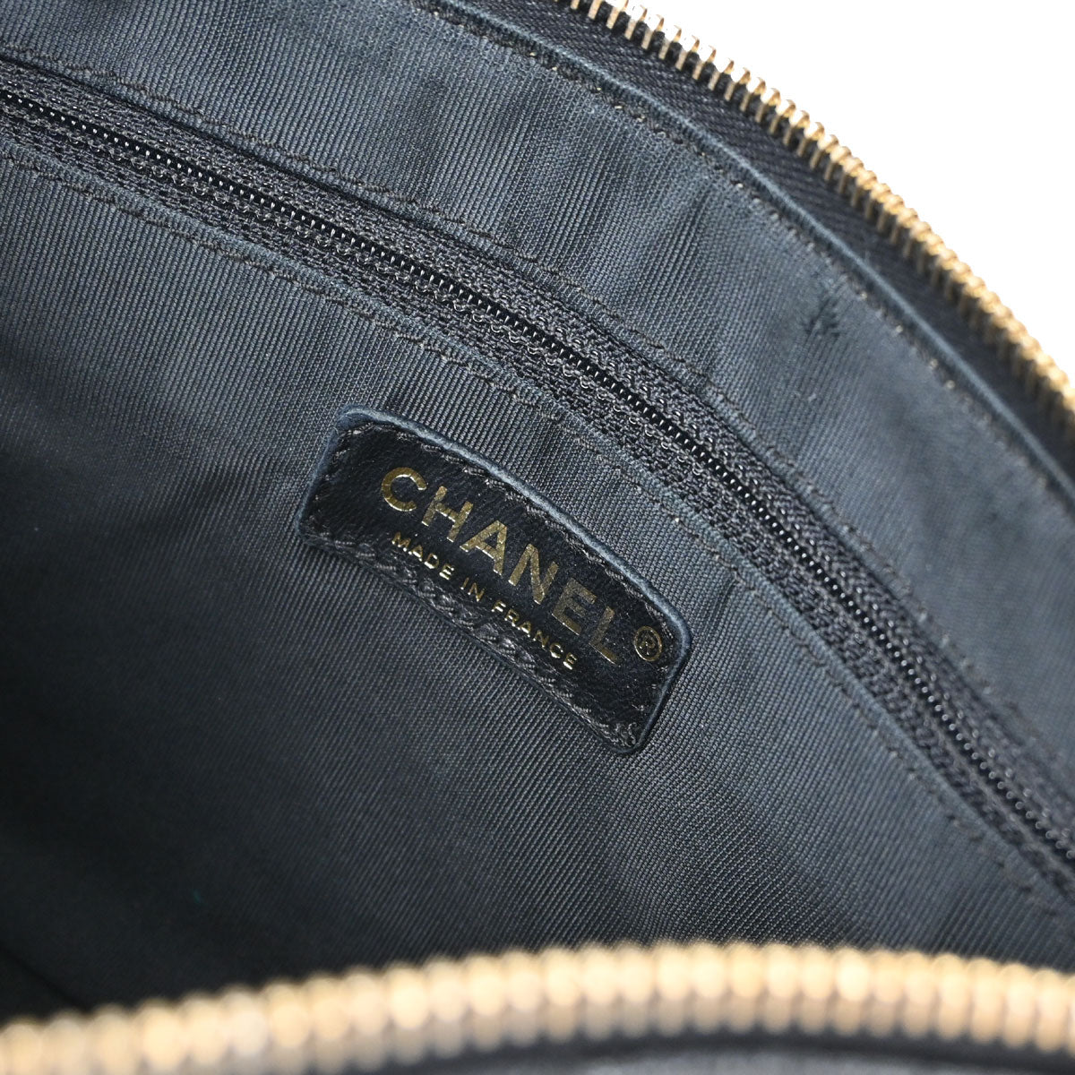Chanel Black Caviar Skin Handbag