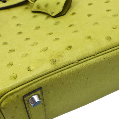 Hermes * Anis Green Ostrich Birkin 25 Handbag