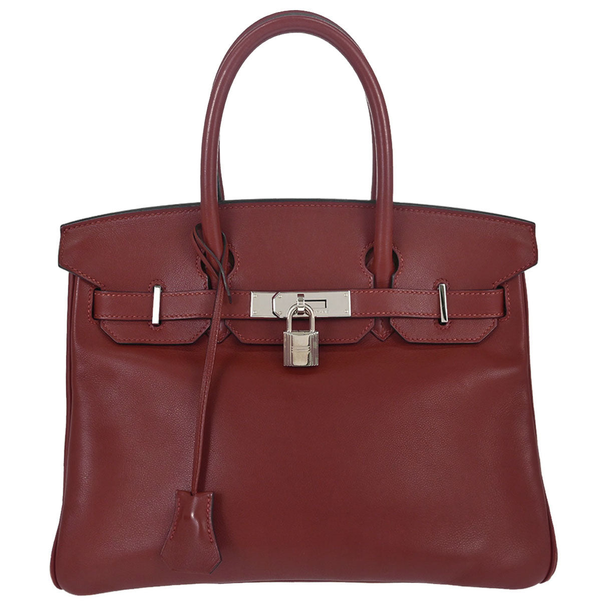 Hermes Rouge H Swift Birkin 30 Handbag