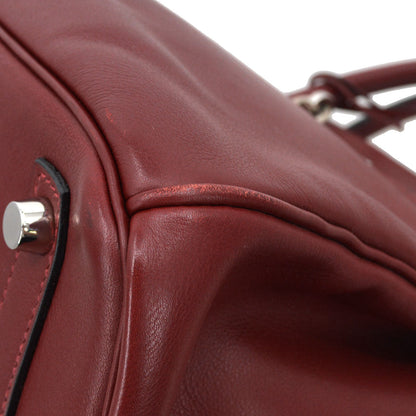 Hermes Rouge H Swift Birkin 30 Handbag