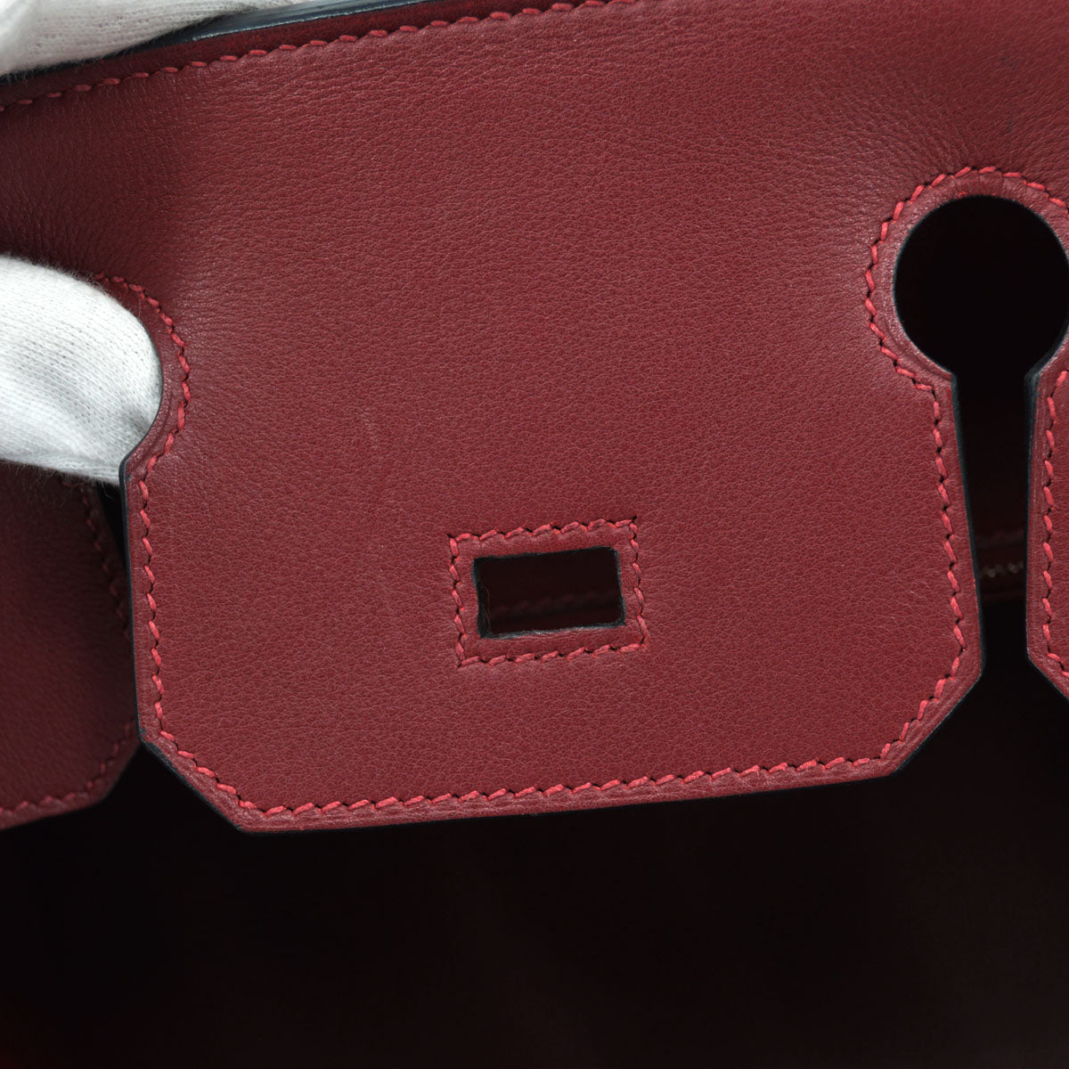 Hermes Rouge H Swift Birkin 30 Handbag