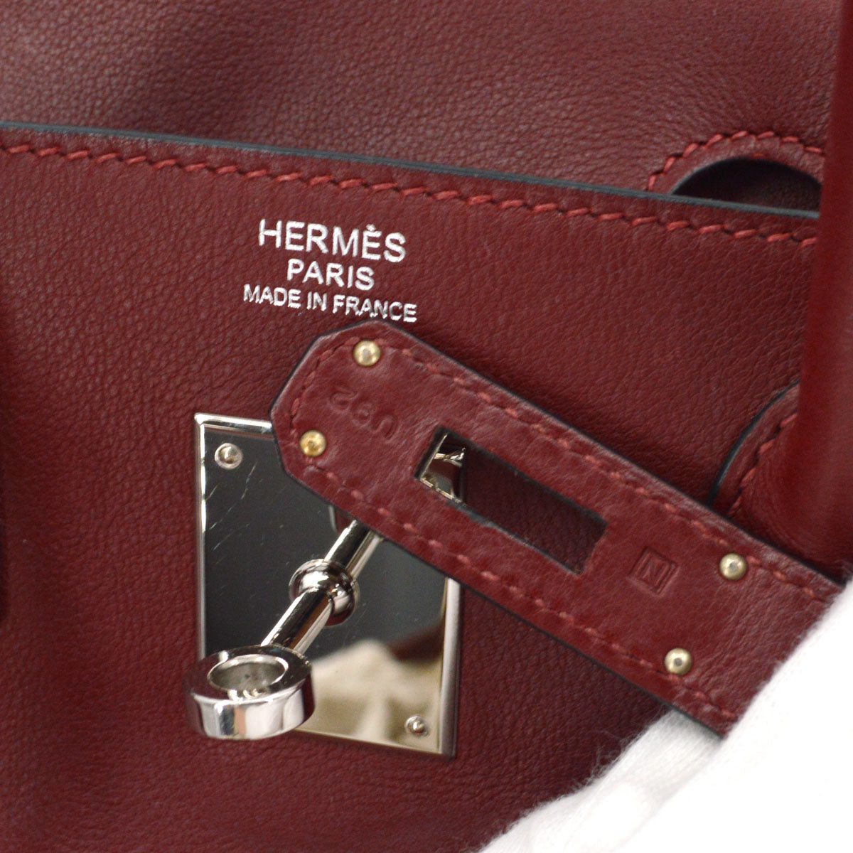 Hermes Rouge H Swift Birkin 30 Handbag