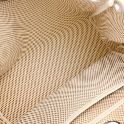 Hermes Black Beige Toile Officier GM Herbag PM 2 in 1 Handbag