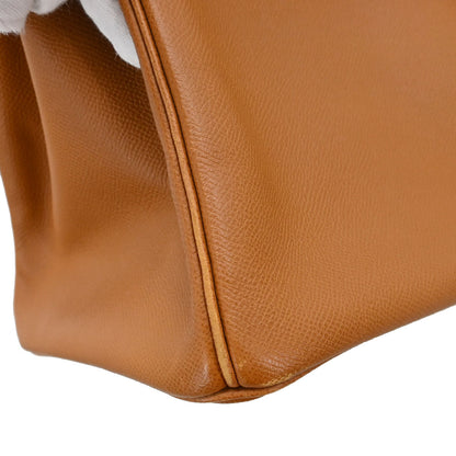 Hermes Gold Epsom Birkin 35 Handbag
