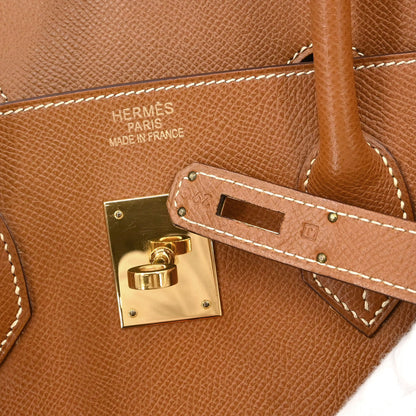 Hermes Gold Epsom Birkin 35 Handbag