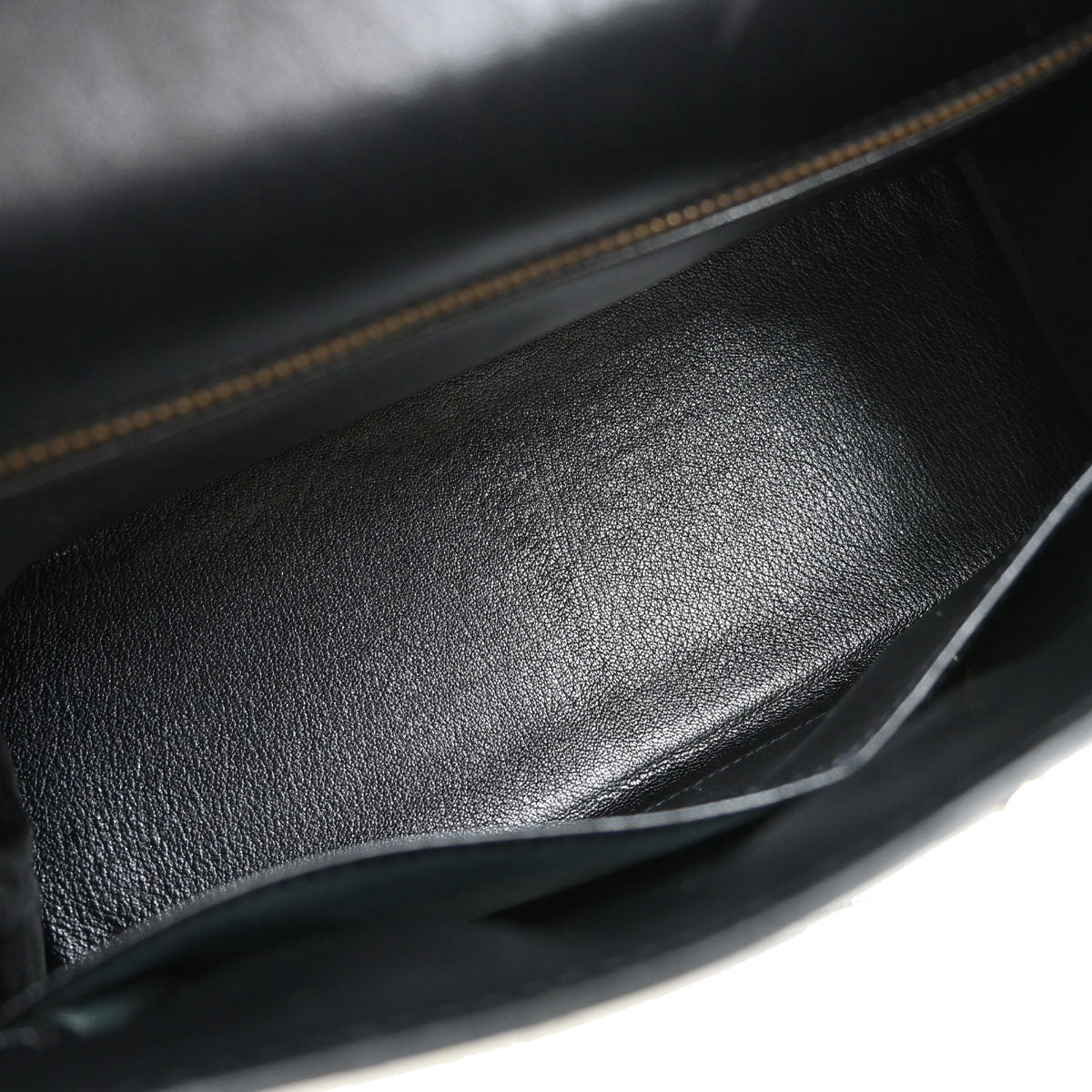 Hermes Black Box Calf Kelly 28 Sellier 2way Shoulder Handbag
