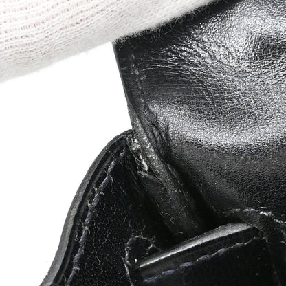 Hermes Black Box Calf Kelly 28 Sellier 2way Shoulder Handbag