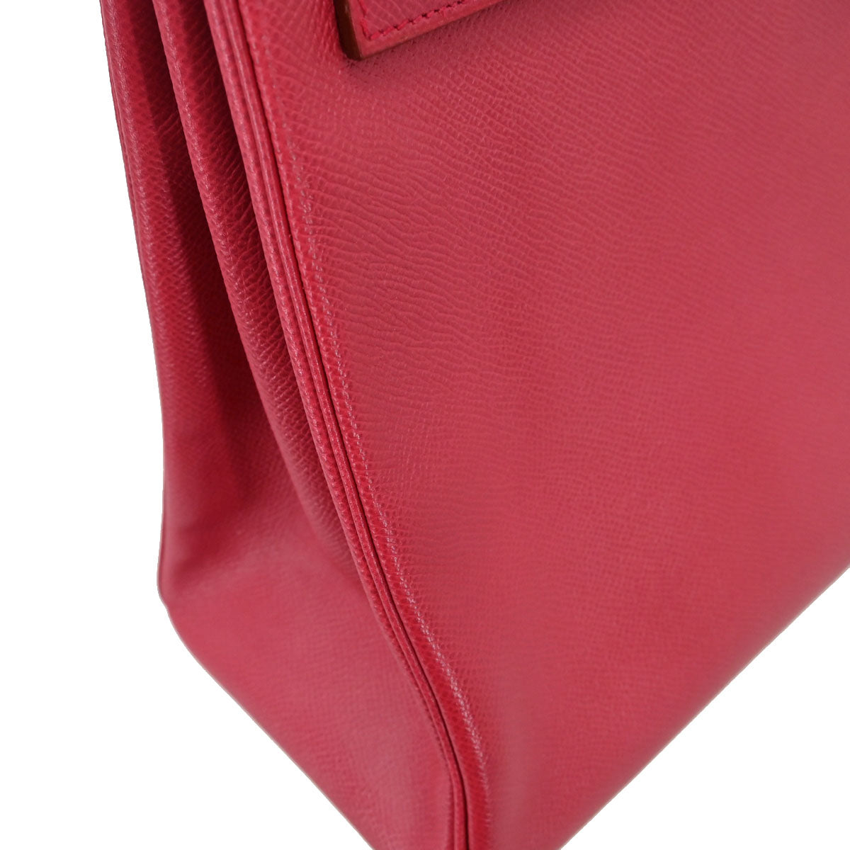 Hermes Rouge Vif Courchevel Kelly 35 Retourne 2way Shoulder Handbag
