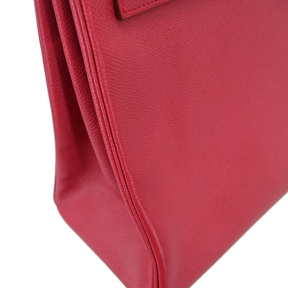 Hermes Rouge Vif Courchevel Kelly 35 Retourne 2way Shoulder Handbag