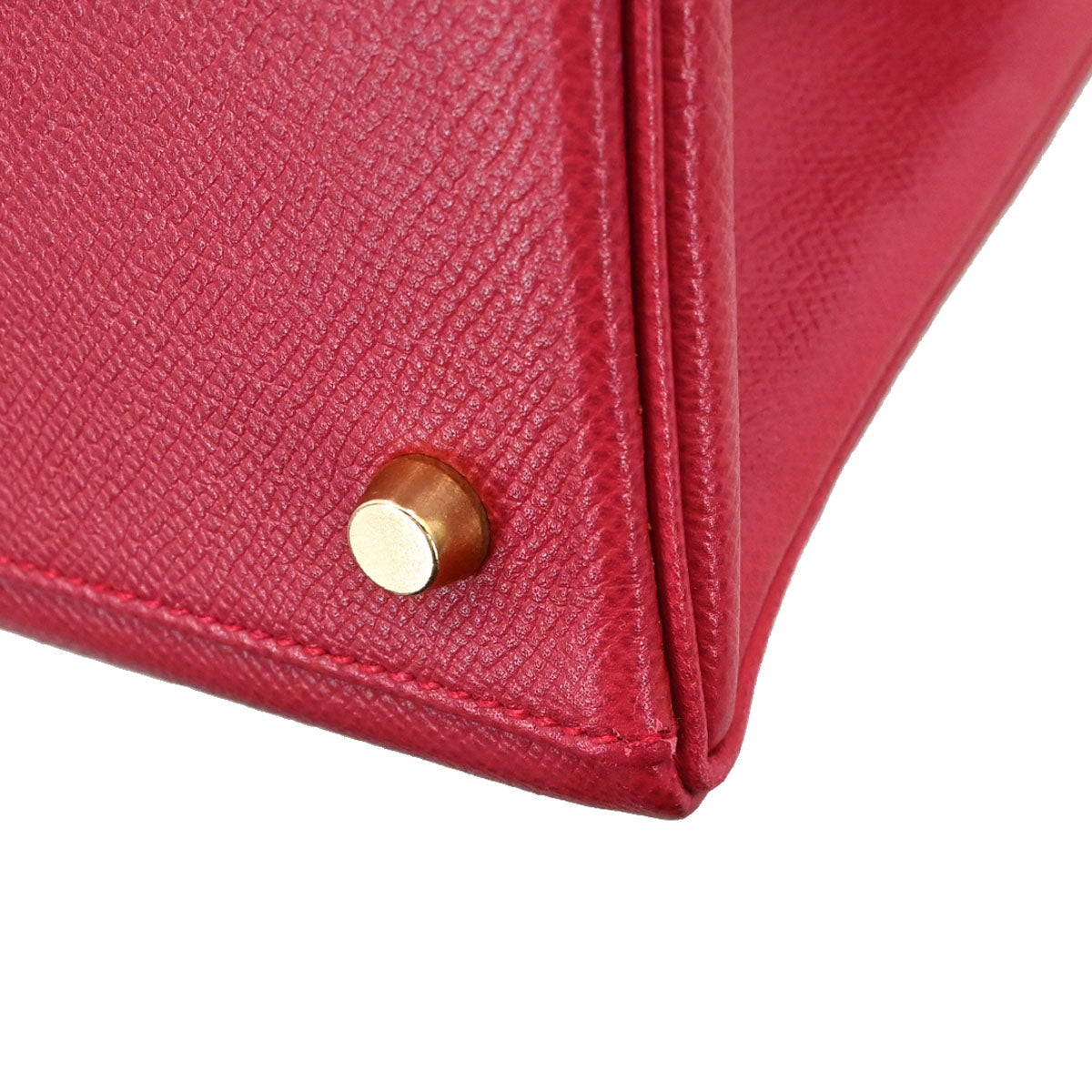 Hermes Rouge Vif Courchevel Kelly 35 Retourne 2way Shoulder Handbag