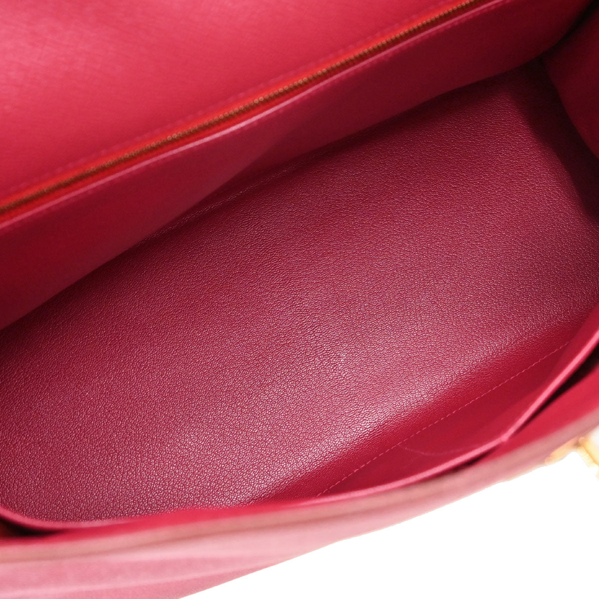 Hermes Rouge Vif Courchevel Kelly 35 Retourne 2way Shoulder Handbag