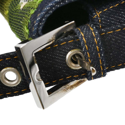 Fendi Indigo Denim Floral Mamma Baguette Handbag
