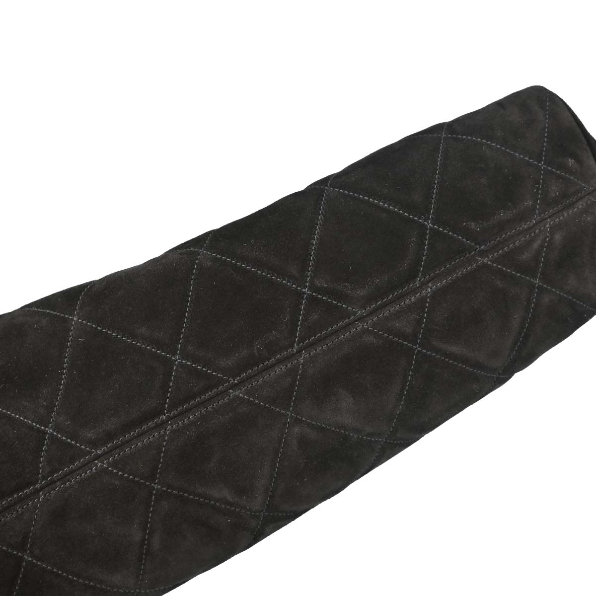 Chanel 1991-1994 Black Suede Shoulder Bag