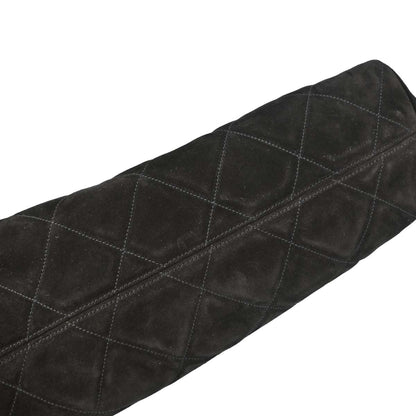 Chanel 1991-1994 Black Suede Shoulder Bag