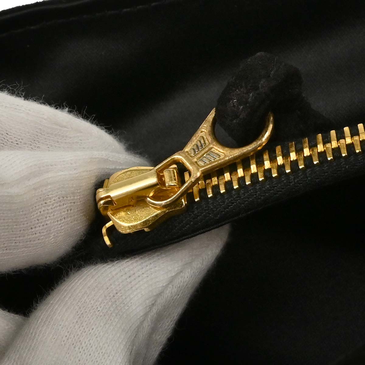 Chanel 1991-1994 Black Suede Shoulder Bag