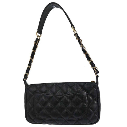 Chanel 2002-2003 Black Caviar Skin Handbag