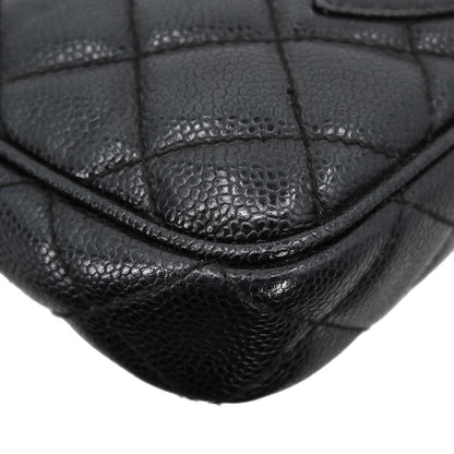 Chanel 2002-2003 Black Caviar Skin Handbag
