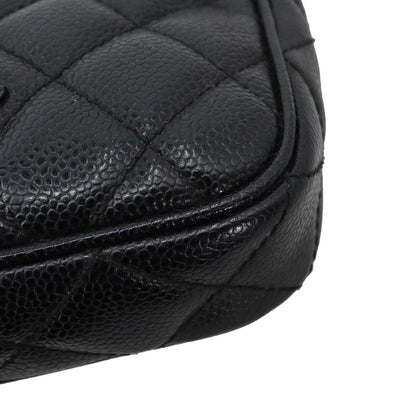 Chanel 2002-2003 Black Caviar Skin Handbag