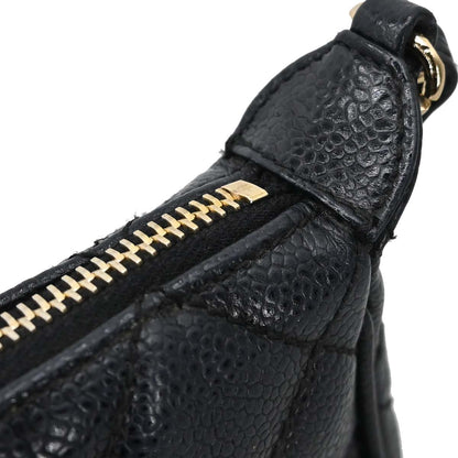 Chanel 2002-2003 Black Caviar Skin Handbag
