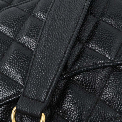 Chanel 2002-2003 Black Caviar Skin Handbag