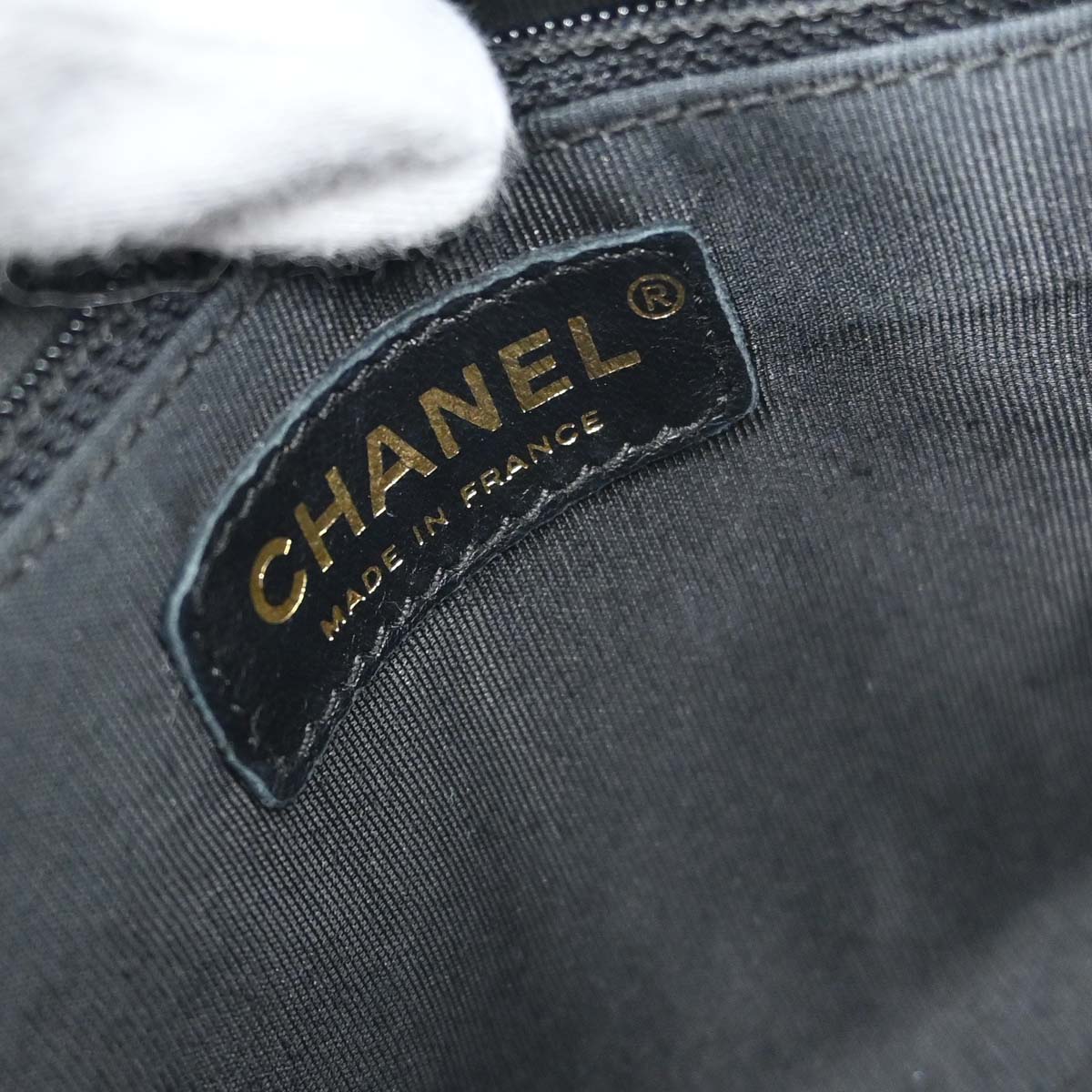 Chanel 2002-2003 Black Caviar Skin Handbag