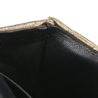 Chanel Classic Flap Micro Bag Charm Pouch Metallic Gold Lambskin