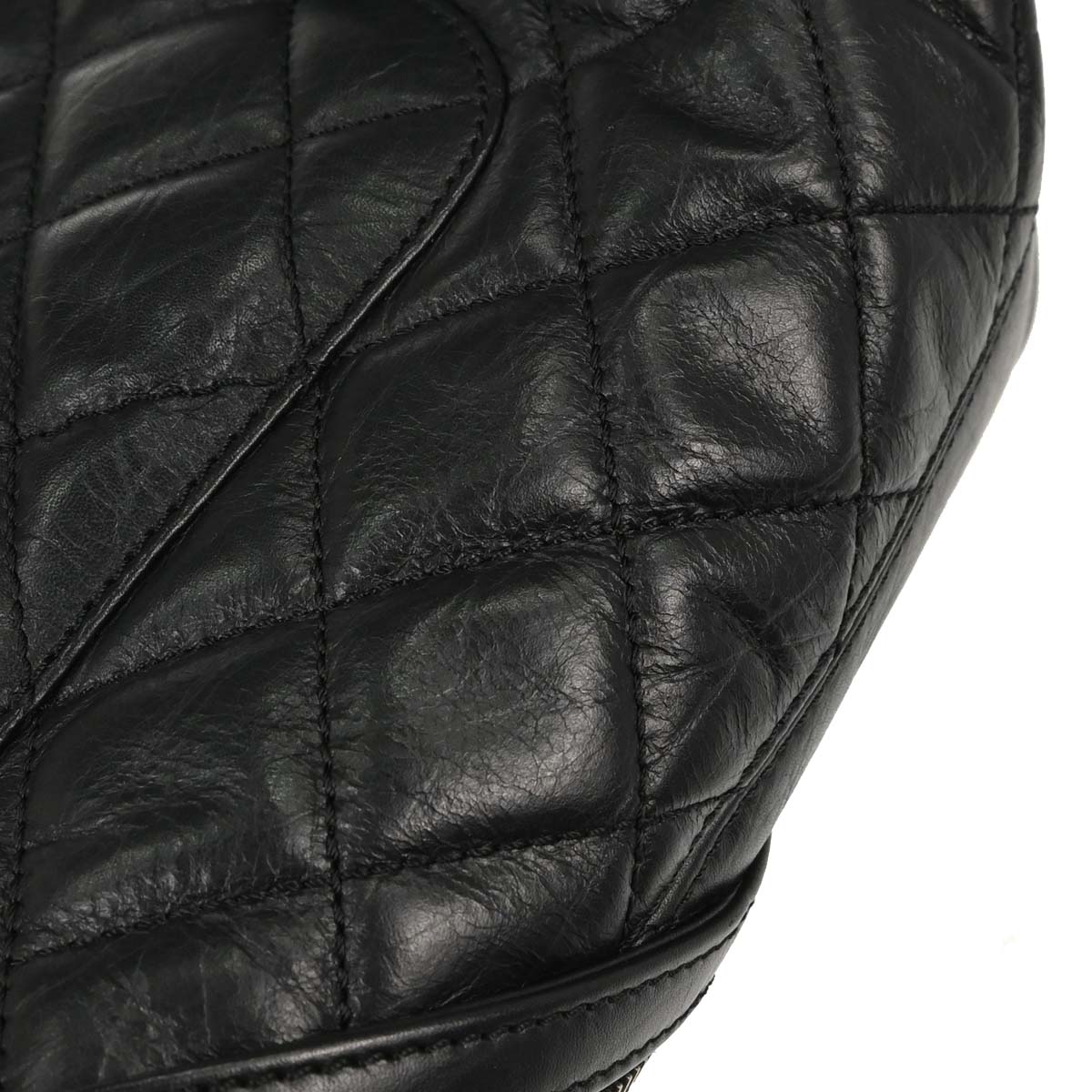 Chanel 2006-2008 Black Calfskin Cotton Club Cambon Ligne Tote Handbag