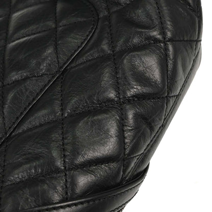 Chanel 2006-2008 Black Calfskin Cotton Club Cambon Ligne Tote Handbag