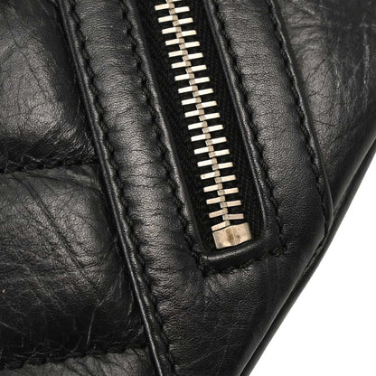 Chanel 2006-2008 Black Calfskin Cotton Club Cambon Ligne Tote Handbag
