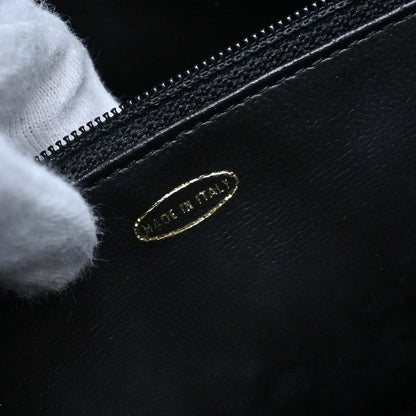 Chanel 1994-1996 Black Caviar Skin Shoulder Tote Bag