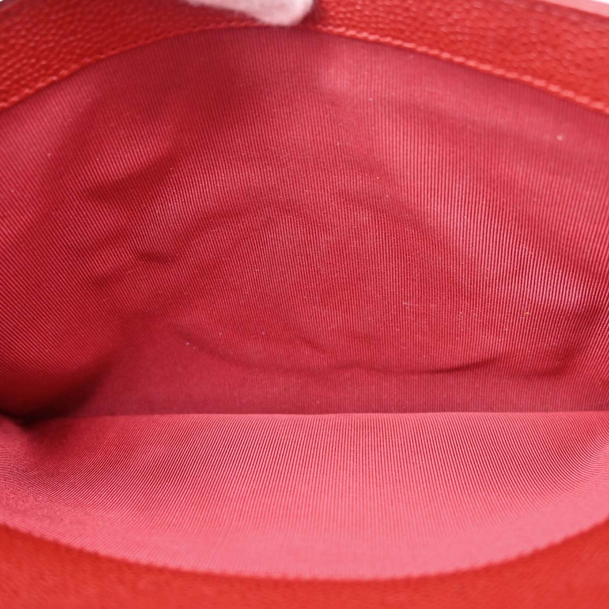Chanel 1997-1999 Red Caviar Skin Shoulder Bag