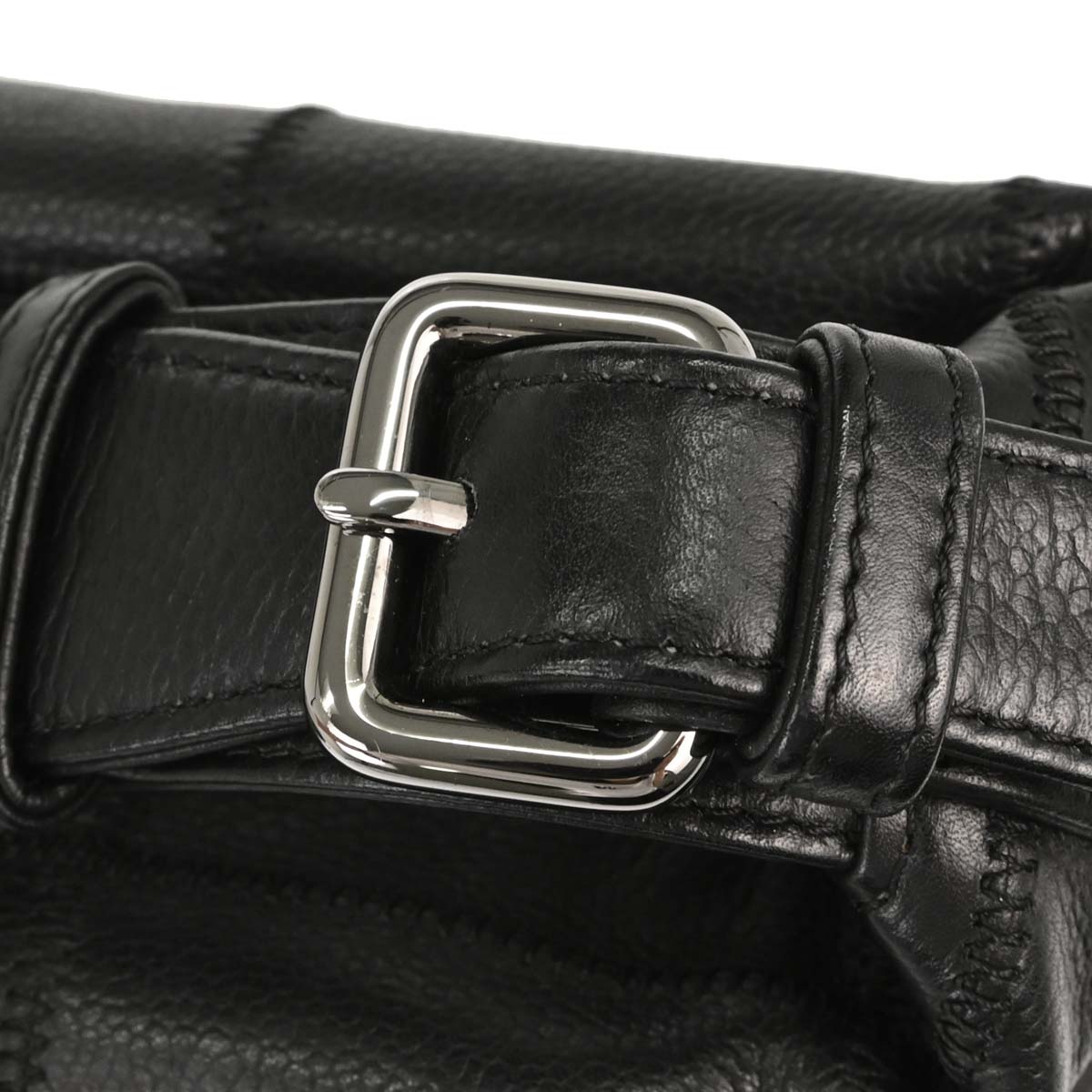 Chanel 2003-2004 Black Caviar Skin Choco Bar Wild Stitch Handbag