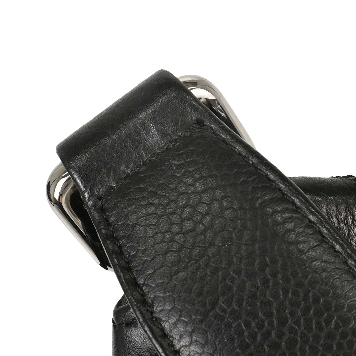 Chanel 2003-2004 Black Caviar Skin Choco Bar Wild Stitch Handbag