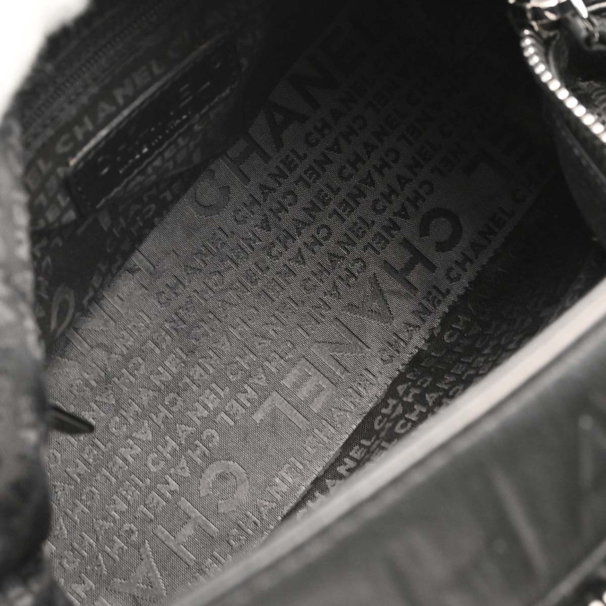 Chanel 2003-2004 Black Caviar Skin Choco Bar Wild Stitch Handbag