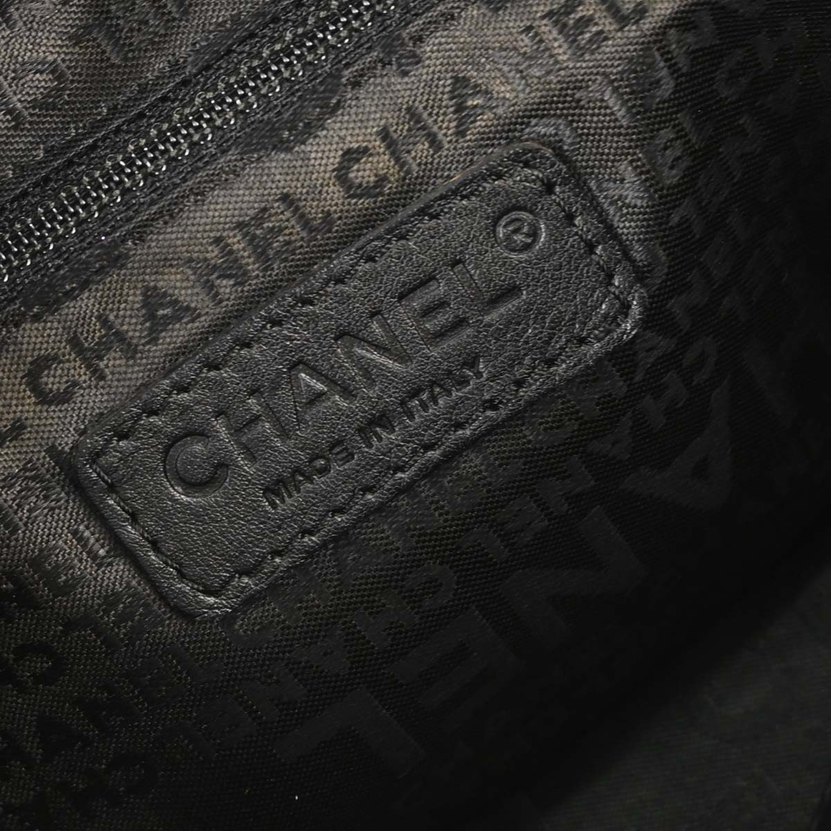 Chanel 2003-2004 Black Caviar Skin Choco Bar Wild Stitch Handbag