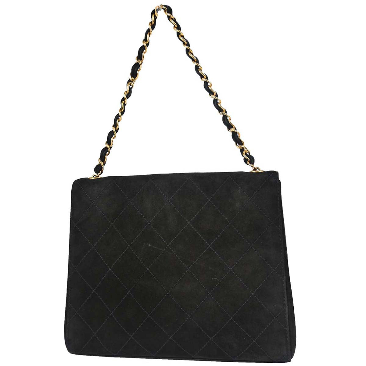 Chanel 1997-1999 Black Suede Handbag