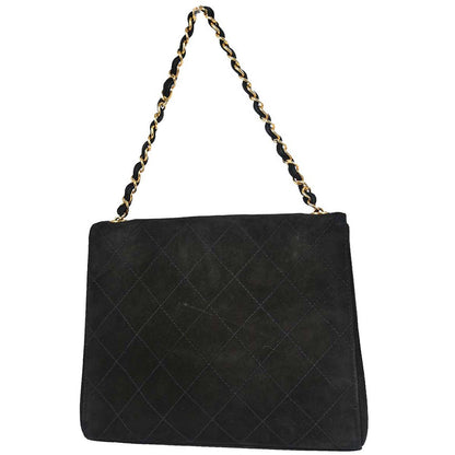 Chanel 1997-1999 Black Suede Handbag