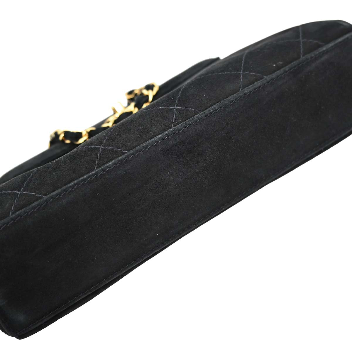 Chanel 1997-1999 Black Suede Handbag