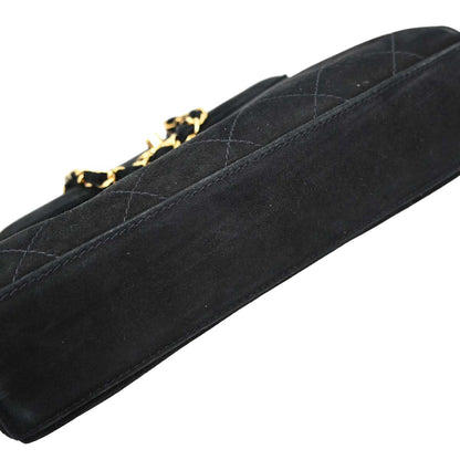 Chanel 1997-1999 Black Suede Handbag