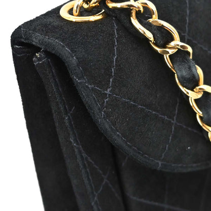 Chanel 1997-1999 Black Suede Handbag