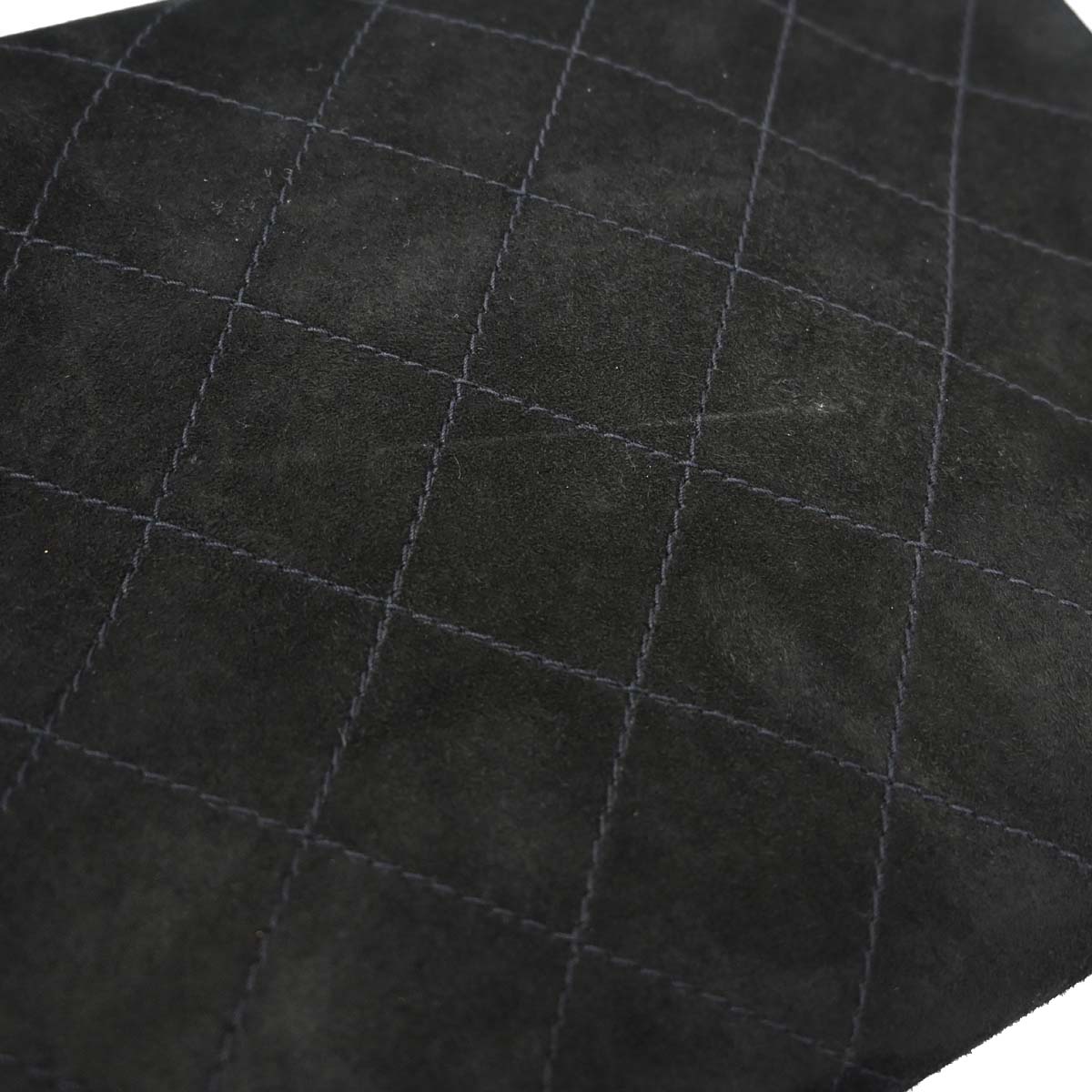 Chanel 1997-1999 Black Suede Handbag