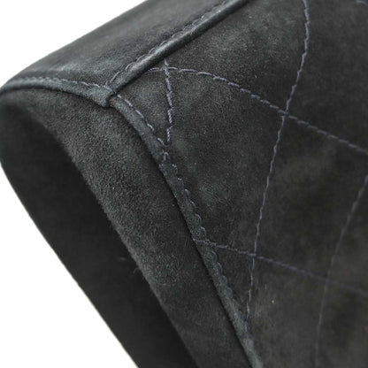 Chanel 1997-1999 Black Suede Handbag