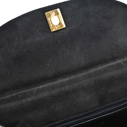 Chanel 1997-1999 Black Suede Handbag
