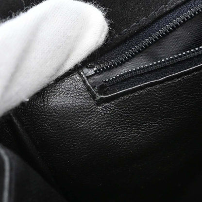Chanel 1997-1999 Black Suede Handbag
