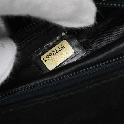 Chanel 1997-1999 Black Suede Handbag