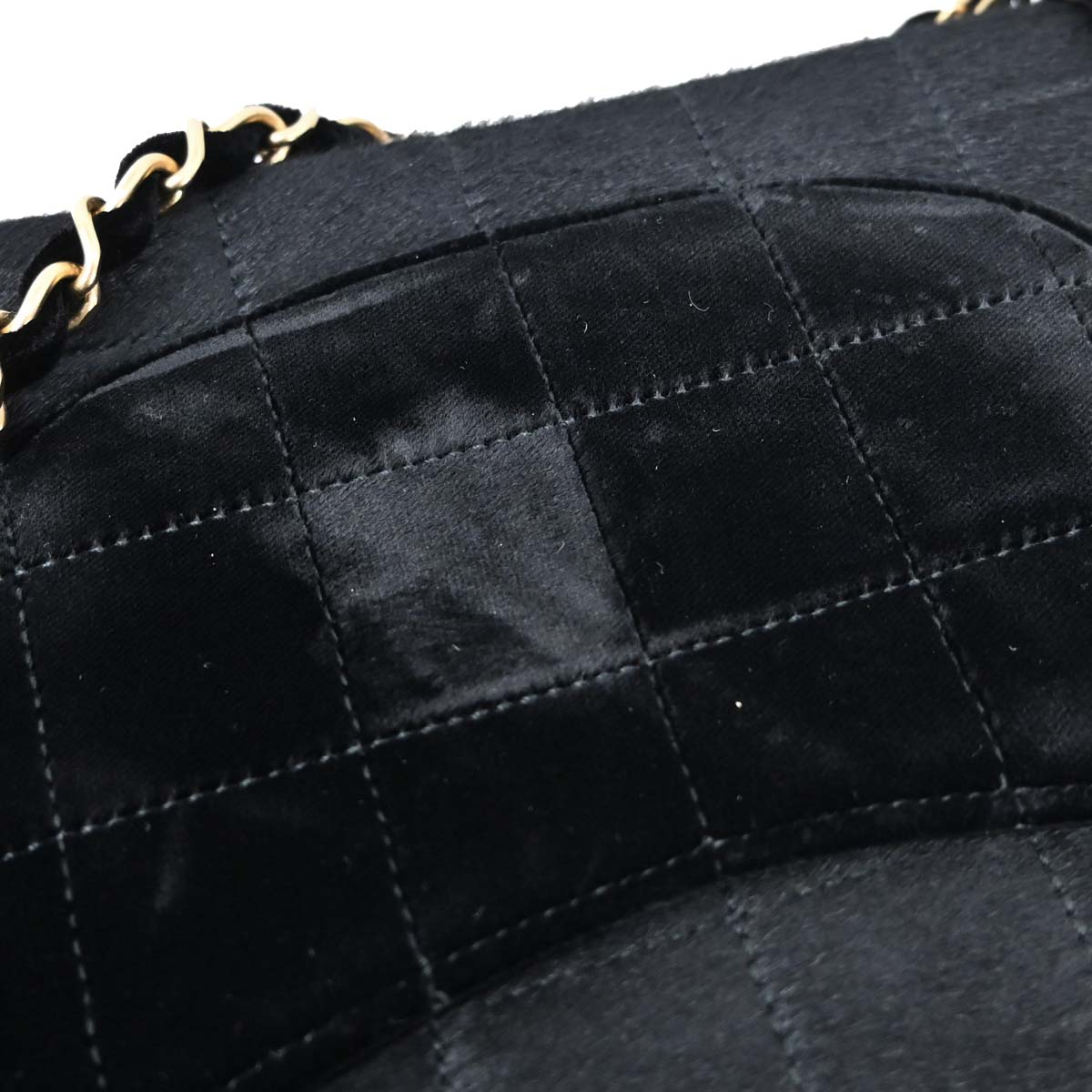 Chanel 2000-2002 Black Pony Hair Velvet Choco Bar Single Flap Shoulder Bag