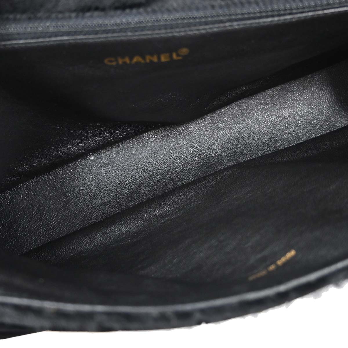 Chanel 2000-2002 Black Pony Hair Velvet Choco Bar Single Flap Shoulder Bag