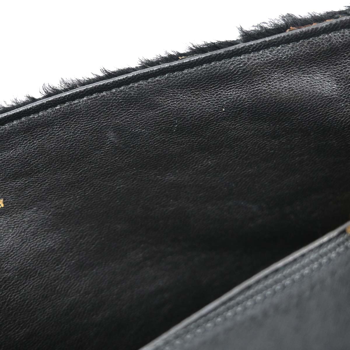 Chanel 2000-2002 Black Pony Hair Velvet Choco Bar Single Flap Shoulder Bag