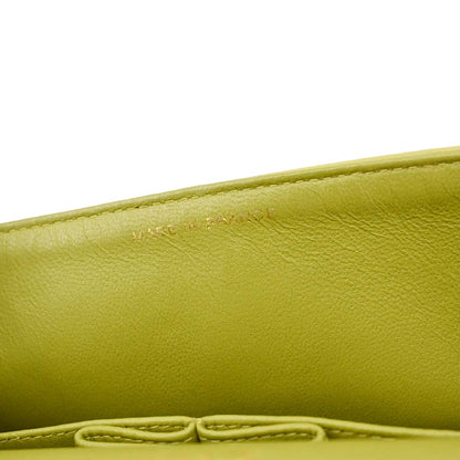 Chanel 1996-1997 Green Lambskin Medium Classic Double Flap Shoulder Bag